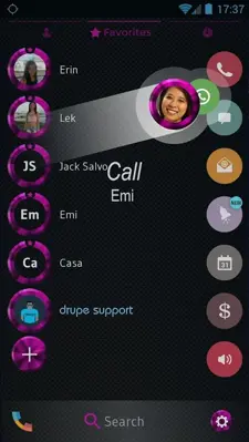 Shading Pink Dialer Theme android App screenshot 1