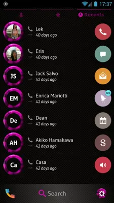 Shading Pink Dialer Theme android App screenshot 2